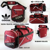 Terlaris slingbag travel adidas climacool maroon . tas selempang
