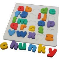 mainan kayu APE chunky puzzle alfabet huruf