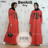 Baju Terusan Wanita Muslim Longdress Benhill maxy