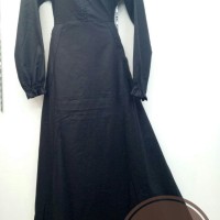 Murah! Gamis Motif Bunga Tanah Abang|Baju Muslim Syari Busui Friendly