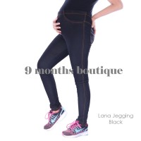 Celana Hamil LANA JEGGING BLACK / Baju Wanita Murah Bagus Modis