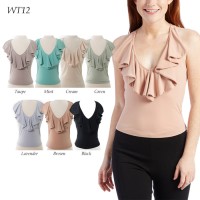 WT12 Ruffle Tops - Blus- Atasan Wanita MURAH