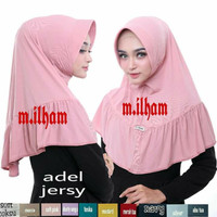 Jual Jilbab Instan ADEL Original M.iLham - Kerudung Bergo Pet Antem Rempel Murah
