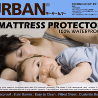 bed protector URBAN waterproof uk 160 x 200 mattress anti tungau
