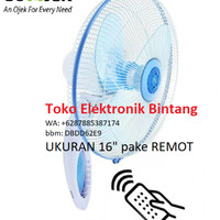 Kipas Angin Dinding Miyako Canggih Dengan Remot KAW-1689RC Wall Fan