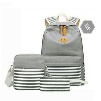 Tas Wanita Terbaru / Tas Import / Tas Batam backpack set 3 in 1 salur
