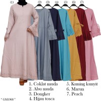 Grosir Baju Gamis Muslim Wanita Bahan Katun Balotelli Harga Murah