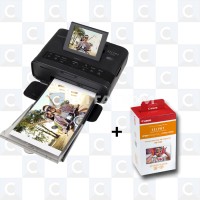 Canon SELPHY CP1300 Photo Printer - Black + paper RP-108