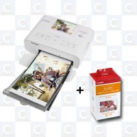 Canon SELPHY CP1300 Photo Printer - White + paper RP-108