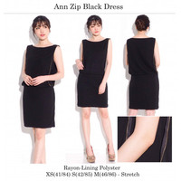 Black Dress Gaun Pesta wanita Baju Rok terusan hitam branded original