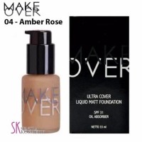 Make Over Ultra Cover Liquid Matt Foundation 04 - Amber Rose