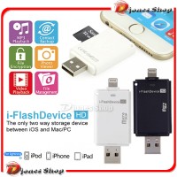 Jual IREADER IPHONE IPAD MINI LIGHTNING CARD READER IFLASH I-FLASH MICRO SD Murah