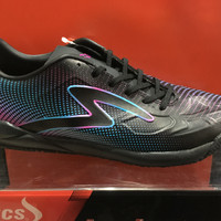 promo sepatu futsal specs swervo thunder bolt warna hitam ultra violet