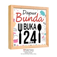 Jual Dapur Bunda - Hiasan Kamar Dinding Wall Decor Pajangan Poster Kayu Murah