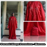 Jual MUKENA TRAVELLING PARASIT ABAYA PREMIUM (TANPA KEPALA) MAROON Murah