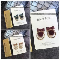 ANTING TUSUK POM FUR KOREA WANITA PITA ND949 3 WARNA