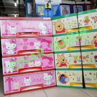 LEMARI PLASTIK / LEMARI PAKAIAN / LACI PLASTIK NAPOLLY SUSUN 4 HK