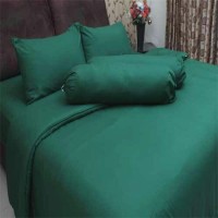BEDCOVER POLOS 150 X 230 - ROSEWELL HIJAU TUA (NON SPREI) / TERMURAH