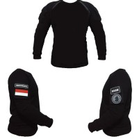 baju kaos tactical hitam polos plus patch resintel