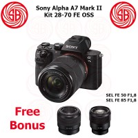 Kamera Sony Alpha 7 II + 28-70 + 50 + 85 ; Mirrorless ILCE-7M2 ; A7 II