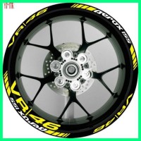 Stiker Velg / Wheel Sticker Motor Yamaha Aerox 155 Vr46 Ring 14