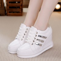 SEPATU BOOT BOOTS WEDGES WANITA MURAH ADIDAS 06 PUTIH