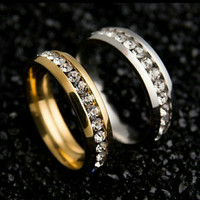 murah Cincin pernikahn mutiara sekeliling bahan baja Titanium Stainles