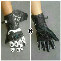 sarung tangan kulit full (dainese) plus protektor