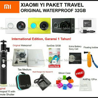 paket kamera xiaomi yi action camera full original travel edition