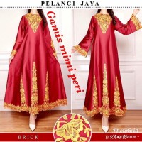 gamis mimiperi marun original brand Pelangi Jaya