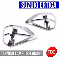 SUZUKI ERTIGA GARNISH BELAKANG CHROME AKSESORIS VARIASI MOBIL TDC
