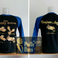 Kaos Raglan Donjuan Angler Hitam-Biru Tua