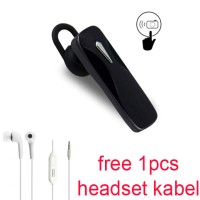 Handsfree Bluetooth+Headset kabel For Samsung Galaxy A5/A7(2017)-hitam