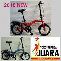 SEPEDA LIPAT UNITED STYLO 16 INCH 2018 NEW COLOUR FOLDING BIKE