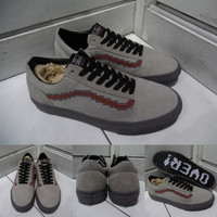 Jual Sepatu Kets Sneakers Vans Old Skool X Nintendo Console Grey Purple Abu Murah