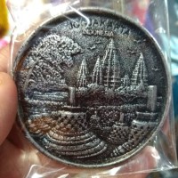 MAGNET KULKAS FIBERGLASS BENTUK BUNDAR KHAS JOGJA CANDI PRAMBANAN