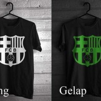 Promo Kaos Barca Glow In The Dark FC Barca Blaugrana cc