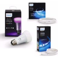 PHILIPS Hue Single bulb + Light Strip plus 2m + Light Strip ext 1m