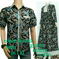 Couple batik gamis blarak pekalongan