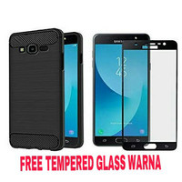 iPhone 8 Plus Case Slim Fit Carbon Plus Tempered glass Warna