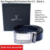 Grosir Ikat pinggang Murah LV Premium Hitam L