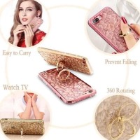 CASING CASE HP VIVO Y53 LOVE CRYSTAL FLOWER LIST DIAMOND BUNGA 3D