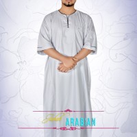 Jual Jubah Gamis Alham Arab Putih Pria Bandung Murah