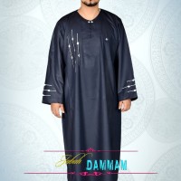 Jual Jubah Gamis Alham Damman Biru Pria Bandung Murah