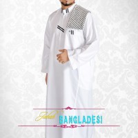 Jual Jubah Gamis Alham Banglades Putih Pria Bandung Murah