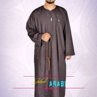 Jual Jubah Gamis Alham Coklat Pria Bandung Murah