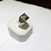 Cincin emas putih kadar 750 pria berat 8.45 gram size 1 Murah