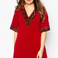 DRESS BAJU WANITA Dress Big Size Jumbo XXXXXXL Kode: 1019 Red