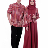 baju koko dan gamis nibras - fashion muslim - couple - sarimbit