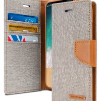 Mercury Canvas Diary Case for Samsung Galaxy J5 2017 - Grey